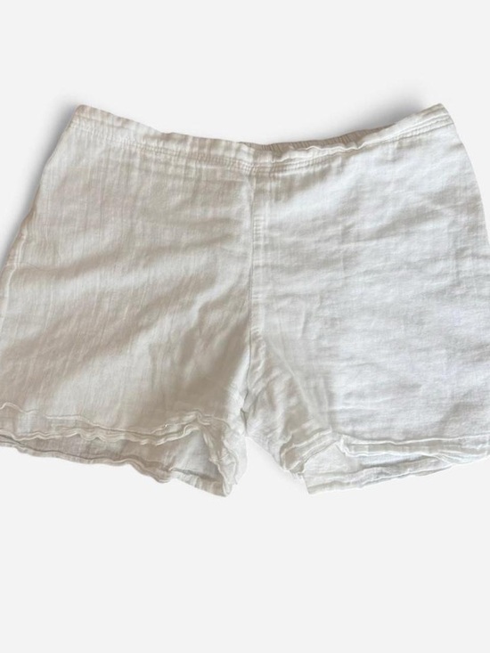 misc Pants - Women's White Cotton Linen Casual Shorts